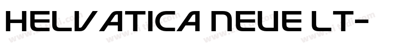 Helvatica Neue LT字体转换